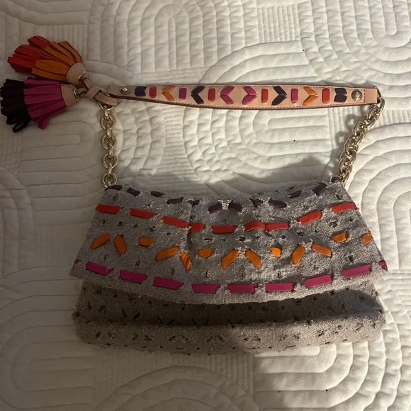 HENRI BENDELTAN CANVAS PINK HANDBAG… Pre-Own see picture for details of bag .